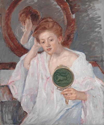 Denise at Her Dressing Table by Mary Cassatt